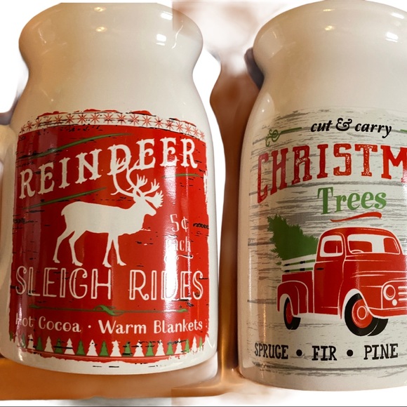 NEW SET 2 CERAMIC CHRISTMAS MUGS - Picture 4 of 10